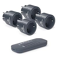 sonero® set di prese radio 2300 watt - 1x telecomando, 4x prese per uso interno