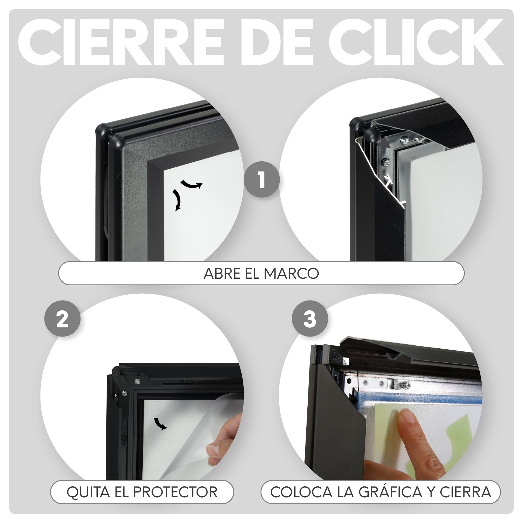 Soporte para Carteles Doble Cara | Expositor de Póster con Marco de Aluminio | Caballete con Base Rellenable y Ruedas | Soporte Publicitario Interiores y Exteriores (Negro, B1(70x100cm))