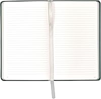 Vista 3 de Cuaderno de escritura clásico de cuero, tapa blanda, rayado estrecho, tabla de contenido y páginas numeradas