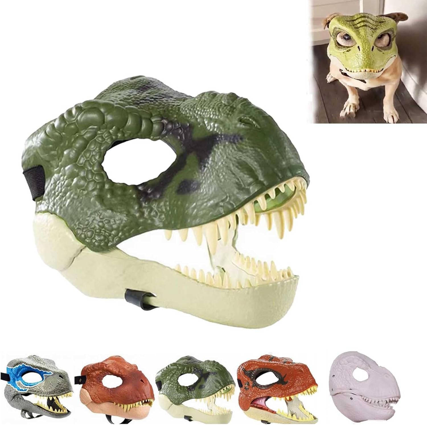 Disiboy Dog Dinosaur Mask, Dinosaur Mask for Dogs, Dinosaur
