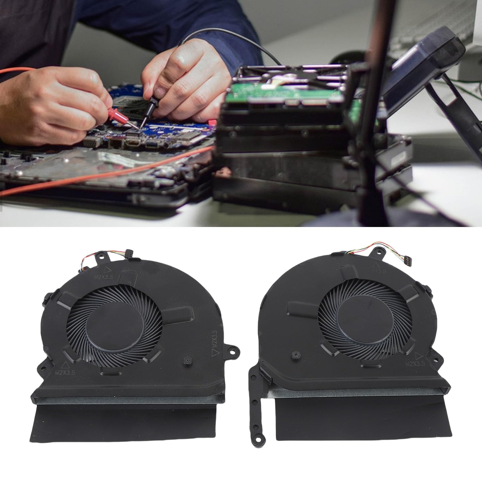Jiawu Ventilador de Refrigeración GPU para CPU de Computadora Portátil, Eficiencia Mejorada para Aleación de Aluminio de la Serie X360 15T-EB para Jugadores
