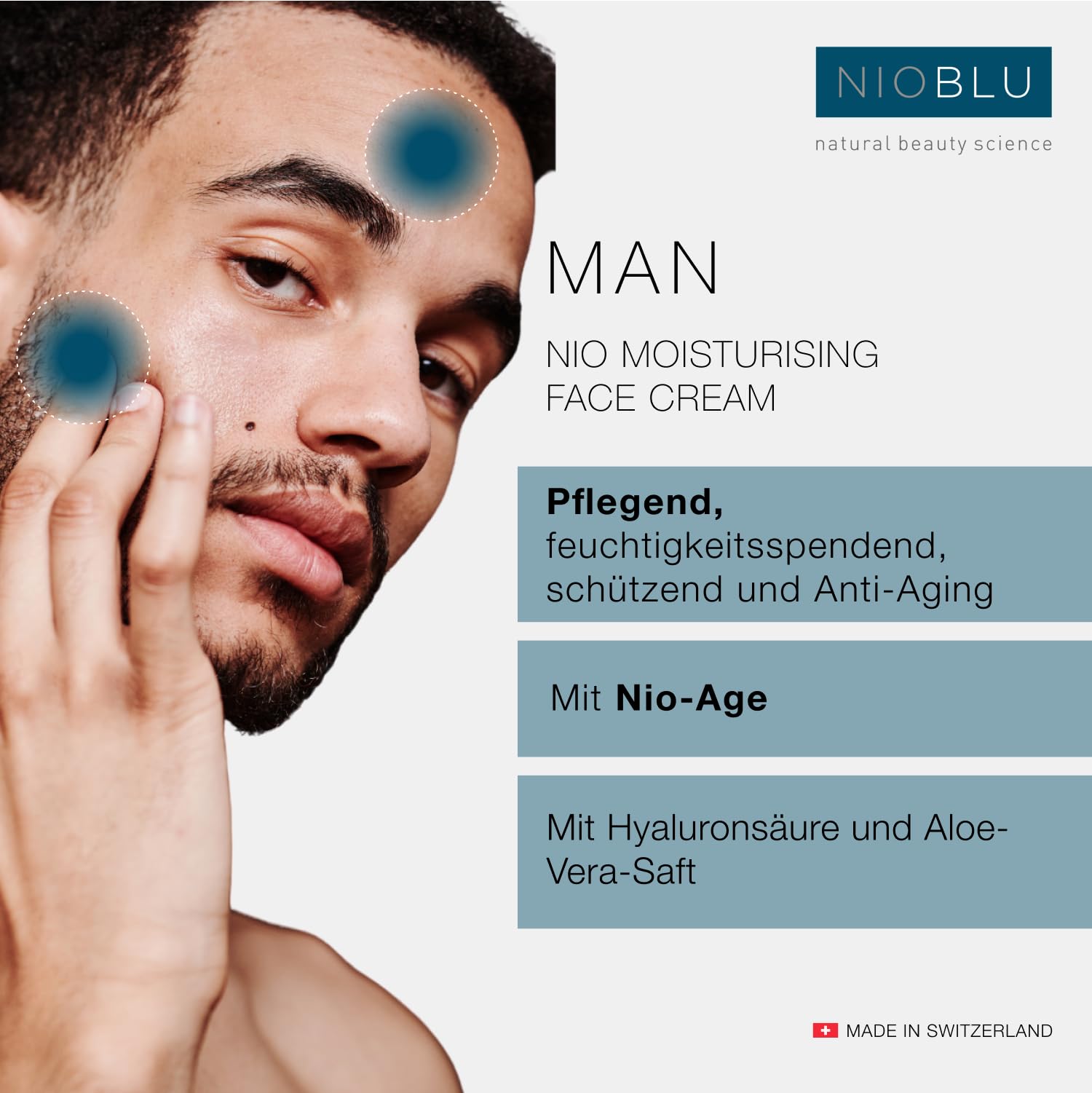 Herren-Set – Gesichtsreiniger + Pre- & Aftershave-Gel + Feuchtigkeitscreme – Komplette Routine für die Hautpflege von Männern – 3 x 100 ml