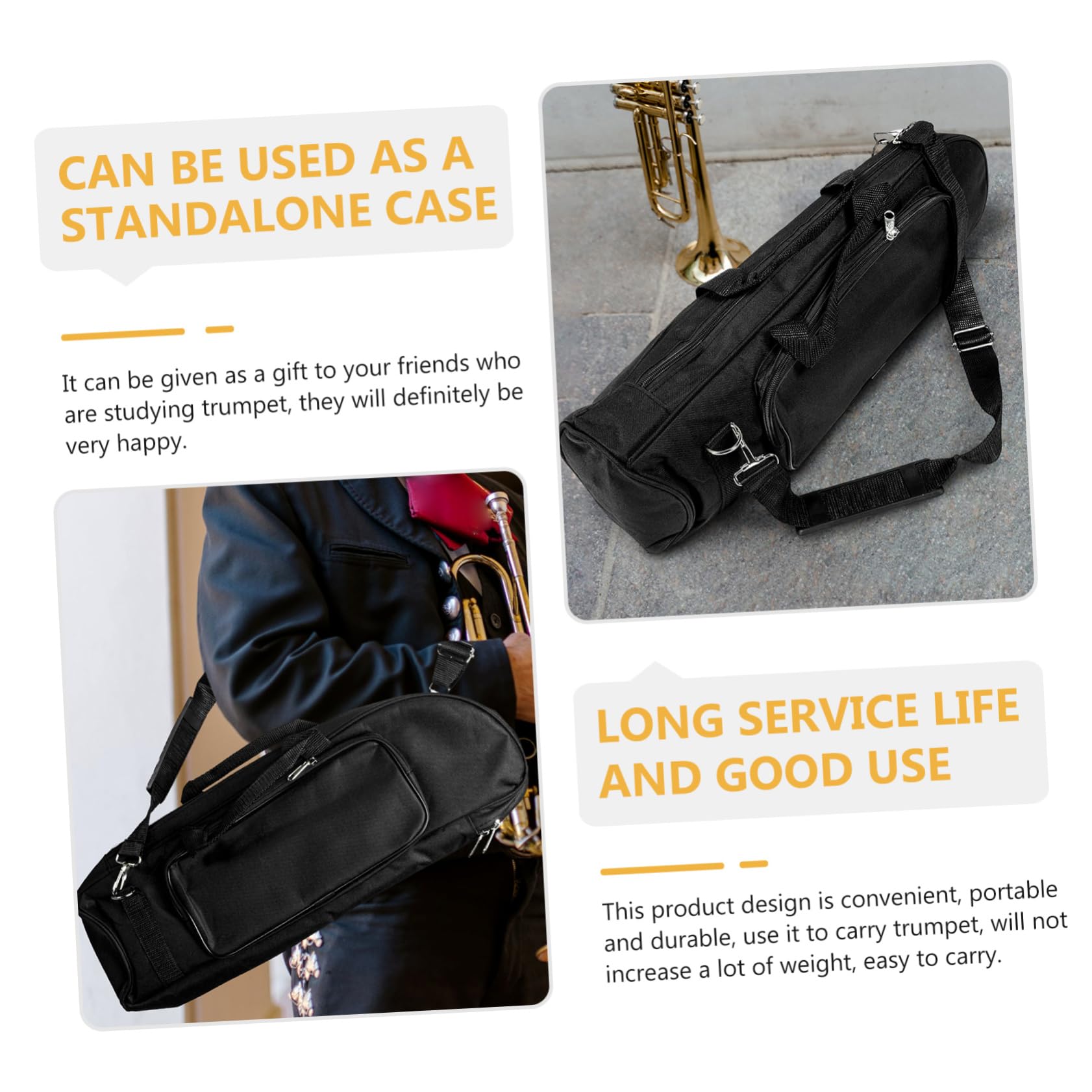 ULDIGI Trusted Material Trumpet Holder Bag Storage Compartment Comfortable and Easy-to-clean