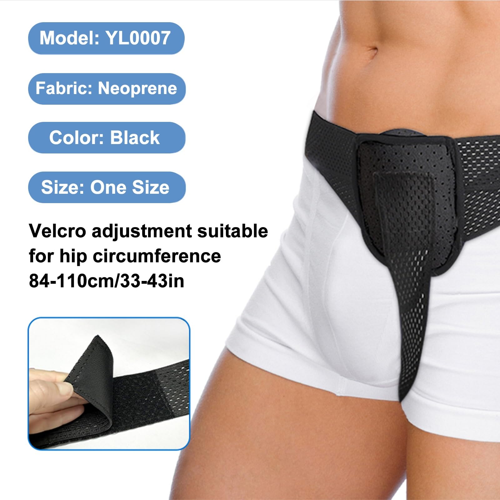 WNGJZZYC Medical Inguinal Hernia Support Belt, for Post Surgery Men and Womens Hernia Belt, Adjustable Waist Strap with Removable Compression bag