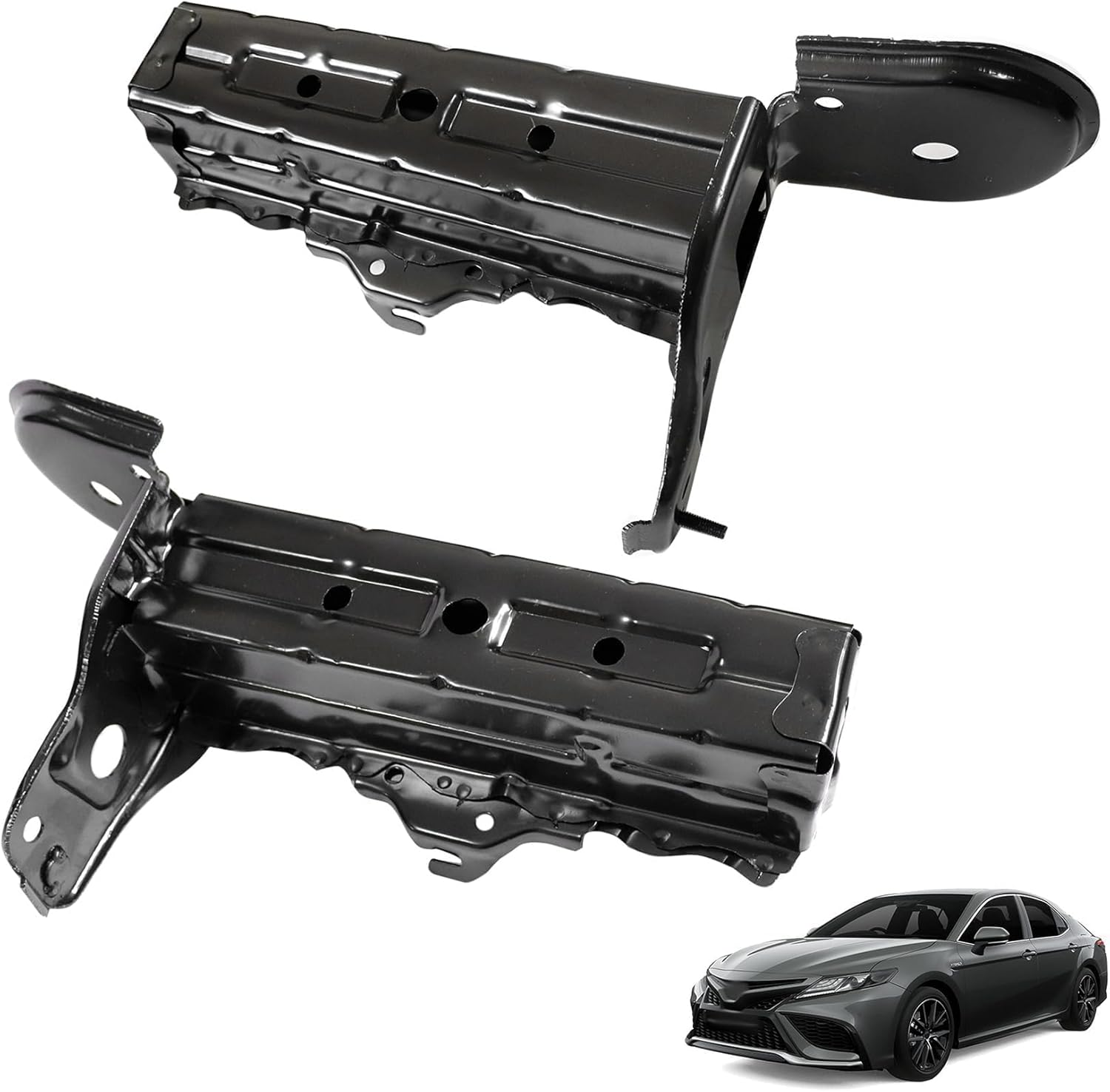 FZJDSD Front Bumper Bracket Compatible with Toyota Camry 2018-2021, 2PCS Front Left and Right Side Replace 52103-33010 52102-33010 52103-06010 52102-06010