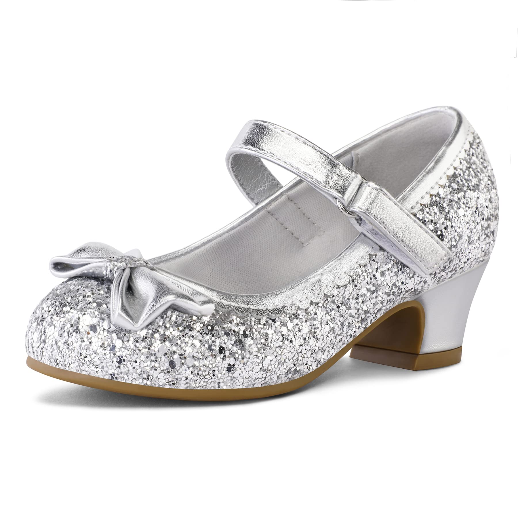 K KomForme Toddler Heels Girls Dress Shoes Mary Jane Princess Shoes