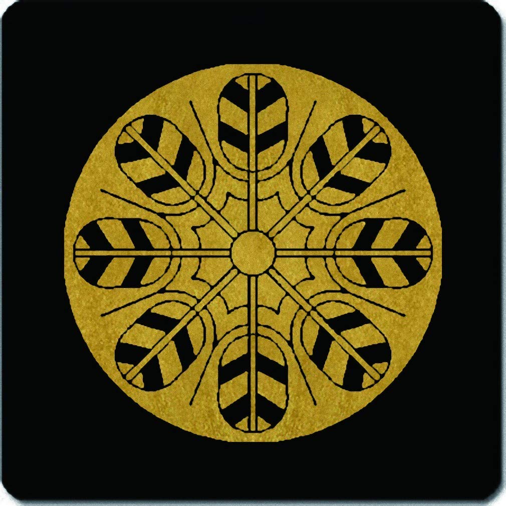 Amazon.co.jp: 家紋シール 井上鷹の羽紋 24cm x 24cm KS24-0077