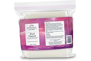 HERITAGE STORE Caster Oil Wrap Cloth: Reusable Flannel for Soothing Heat Compress