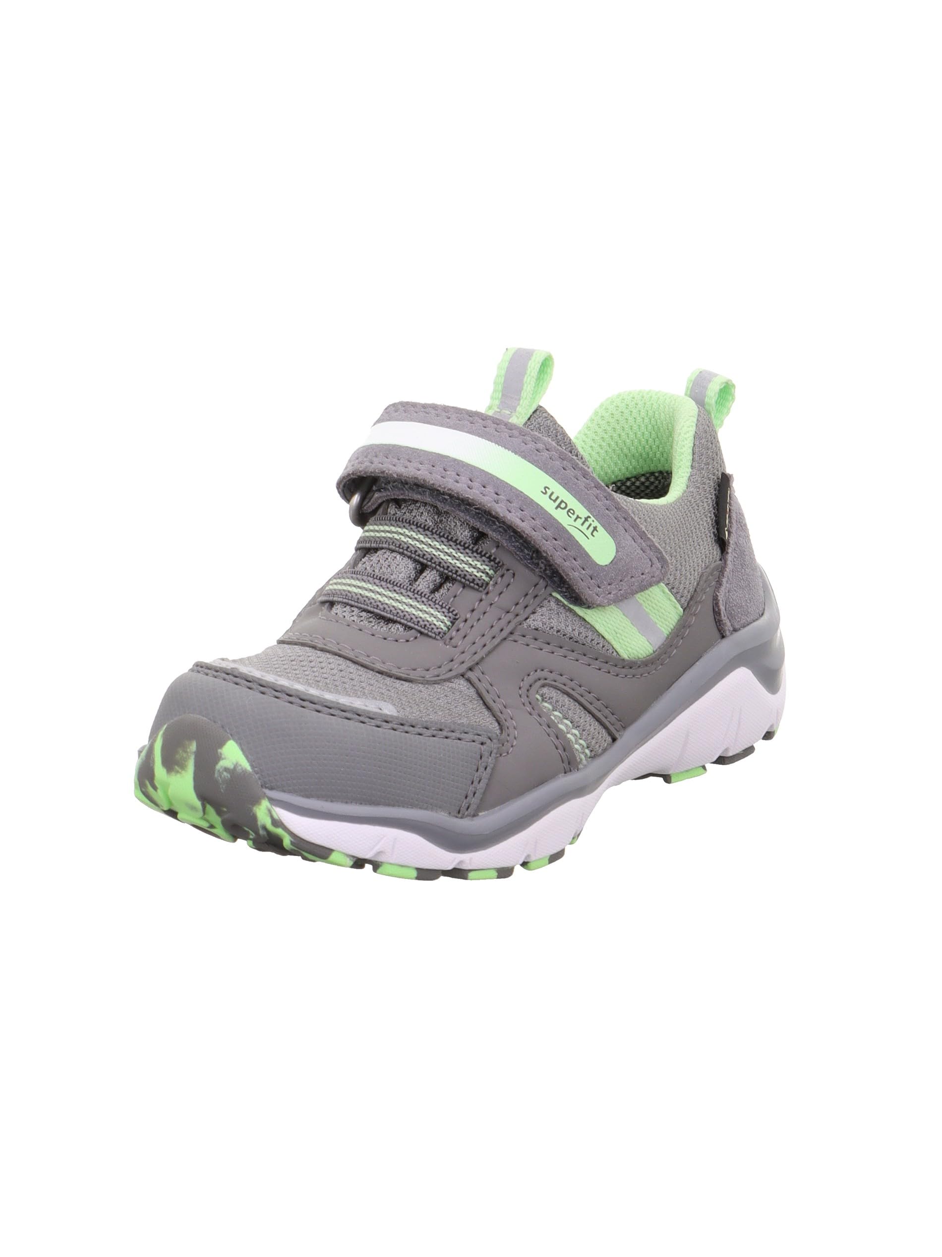 Superfit SPORT5 Trainers, Light Grey/Light Green 2510, 21 EU, Light Grey Light Green 2510, 4.5 UK Child
