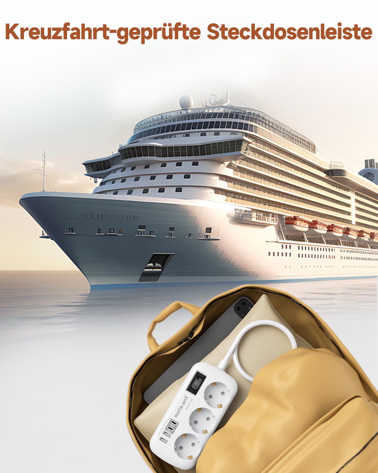 Reiseadapter UK Adapter England Deutschland Stecker, 7 in1 Steckdosenadapter England mit 3AC 2 USB C und 2 USB A, Reiseadapter Typ G für London Malta Irland Dubai, Adapter UK auf EU