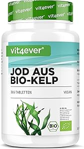vit4ever Bio-Kelp Jod 200µg – 365 Tabletten
