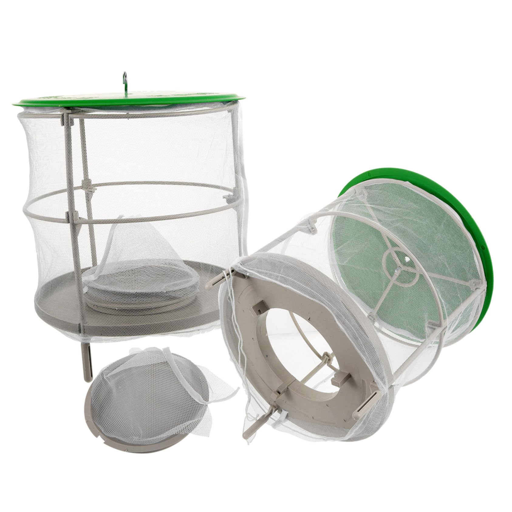 Gabbia Appesa per Mosche da Esterno 2 Pezzi Bianca