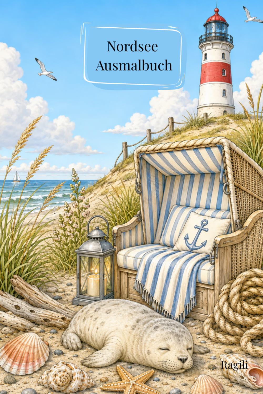 Nordsee Ausmalbuch: Entspannen Träumen Wohlfühlen