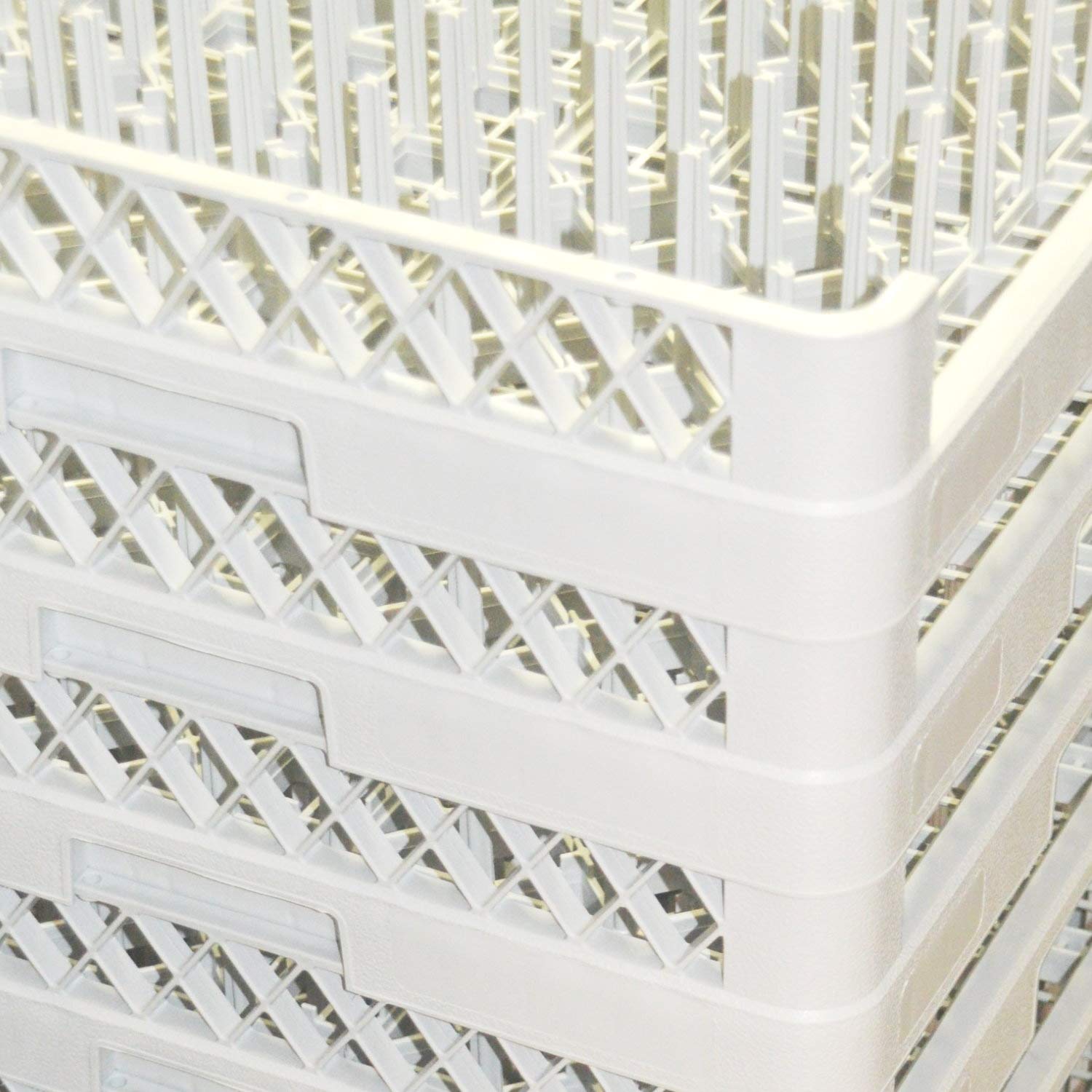 Cesta de lavavajillas cesta 64 dedos platos vasos tazas bandejas para gastronomía lavavajillas cesta de lavavajillas universal plástico 50x50 cm malla gruesa bandeja apilable cesta GN Norm