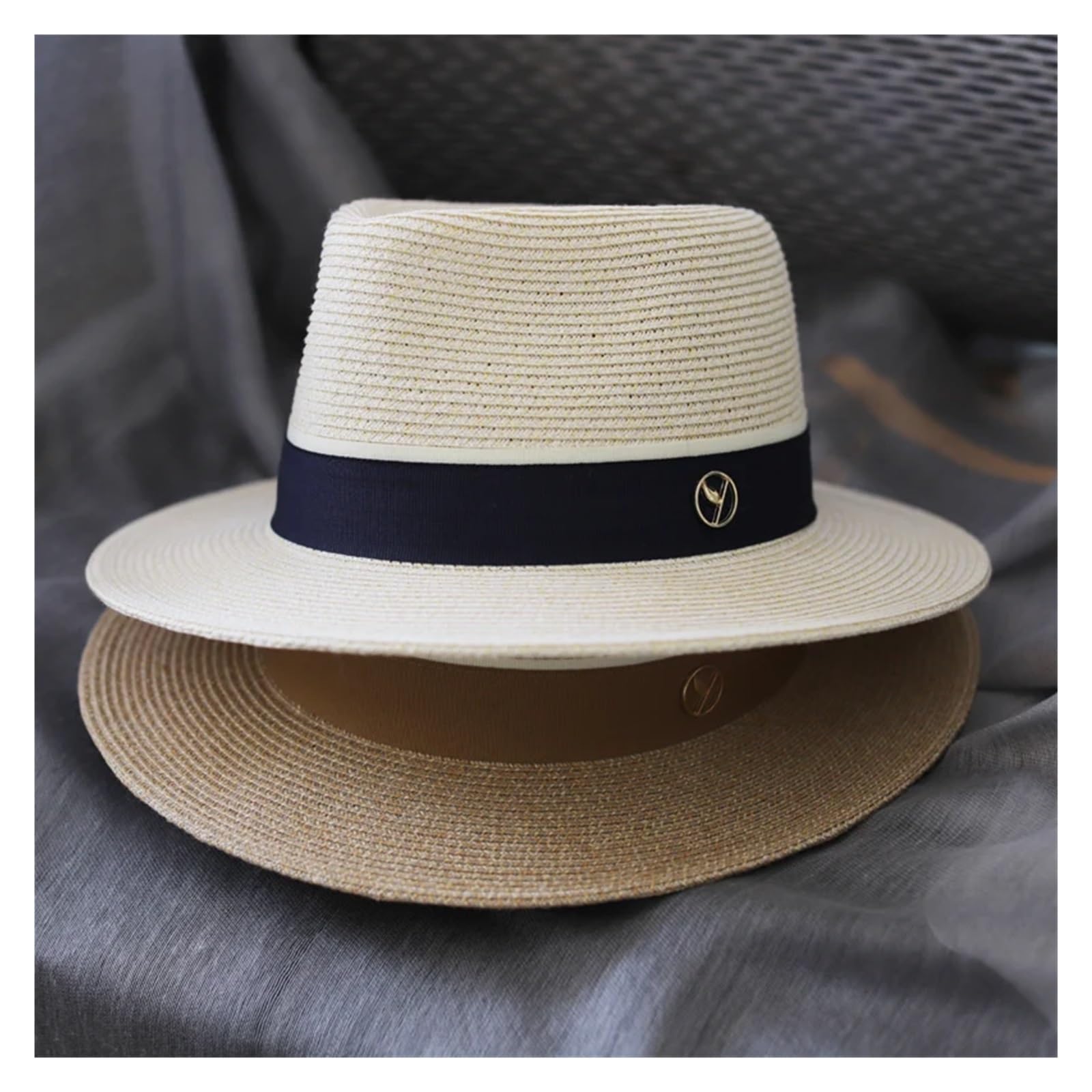 Sombrero de sol de verano Sombrero de paja forma Natural verano mujeres/hombres ala ancha playa gorra sol protección Fedora regalo cumpleaños para mujer