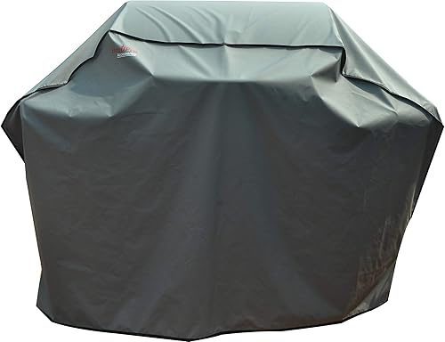 Cubierta de parrilla de gas resistente al agua de 52 pulgadas para parrilla de gas Weber Char-Broil Coleman, gris