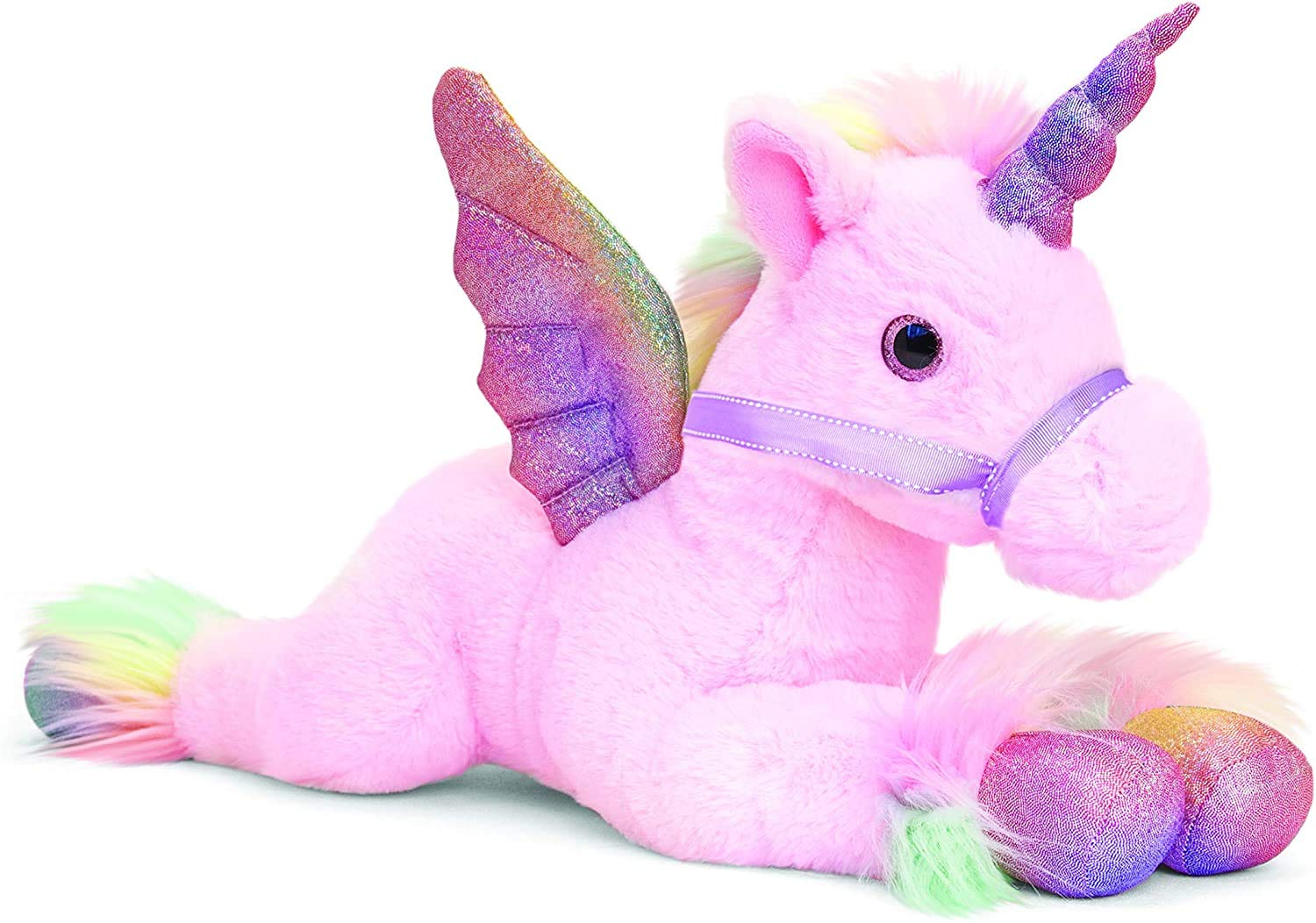 Buy unicorn pegasus stuffed animal Online Sale Keel Unicorn Pegasus Soft Toy  White or Pink 35 cm Colourful | elkoskyfair.com