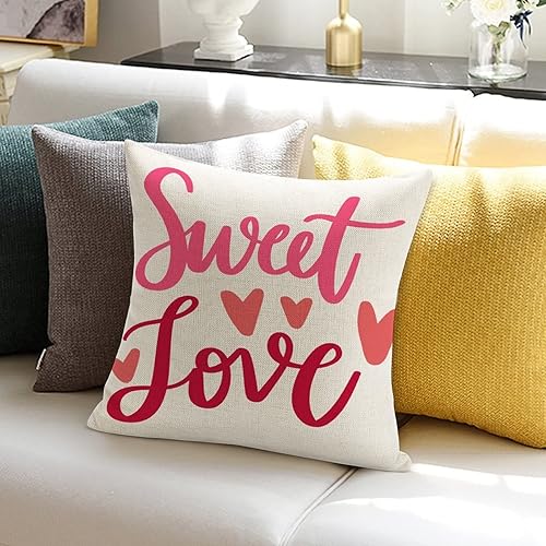 Miniatura 4 de Funda de almohada romántica para el día de San Valentín funda de cojín para boda compromiso aniversario decoración del hogar sofá sala de estar