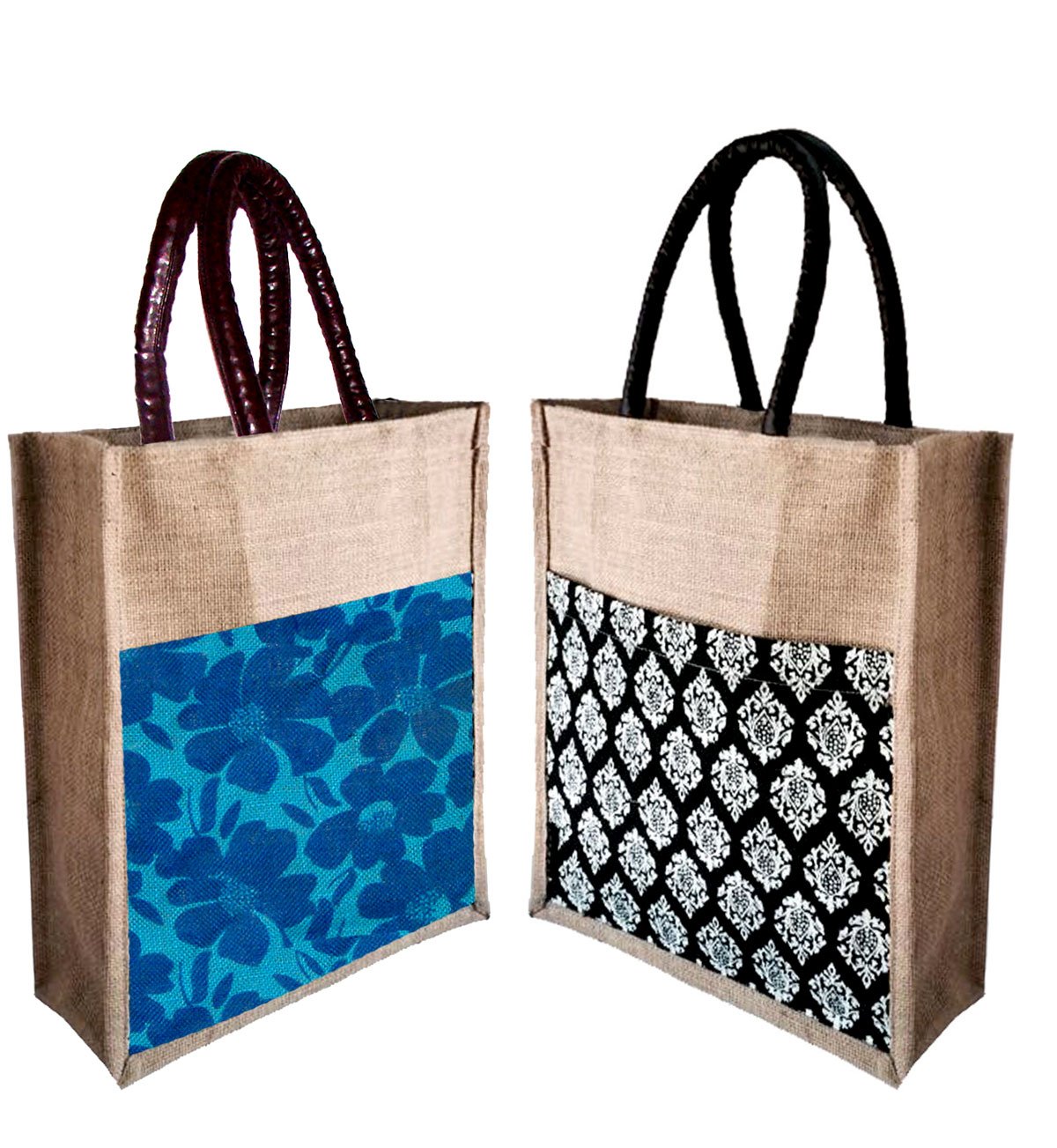 FOONTY Daily Use Women Jute Lunch Bags(Combo of 2,Multicolour,fab-10) (B075R7PHXP) Amazon Price History, Amazon Price Tracker