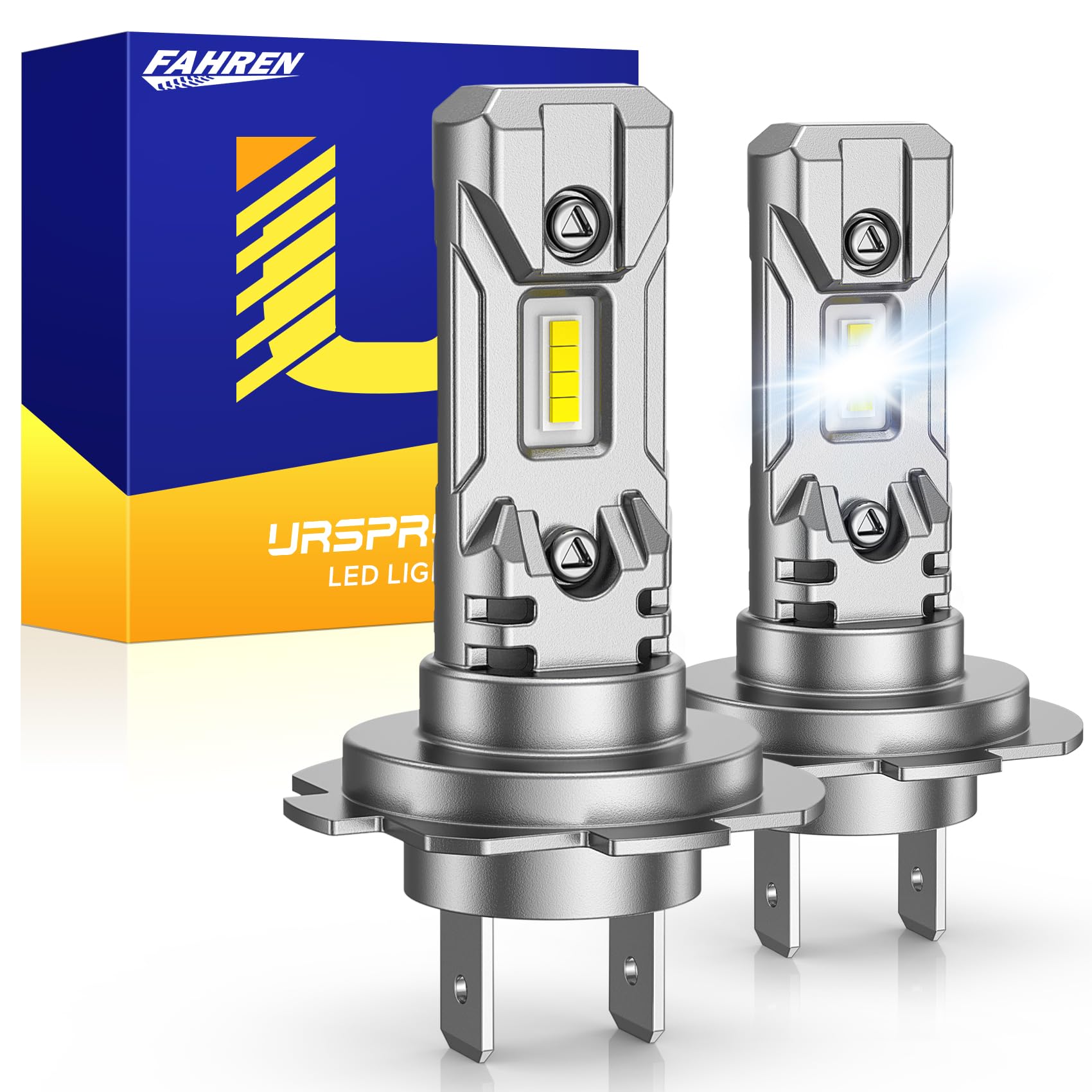 FAHREN H11 9005 LED Headlight Bulb Combo, 80000LM Super Bright H9 HB3 LED Bulb with Canbus Driver, 360° Adjustable Light Angle, 6500K White IP68 Waterproof, Pack of 4 — view 16