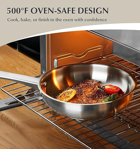 Miniatura 7 de KOCH SYSTEME CS Juego de ollas y sartenes de acero inoxidable, 10 piezas de utensilios de cocina de acero inoxidable para cocina profesional, juegos