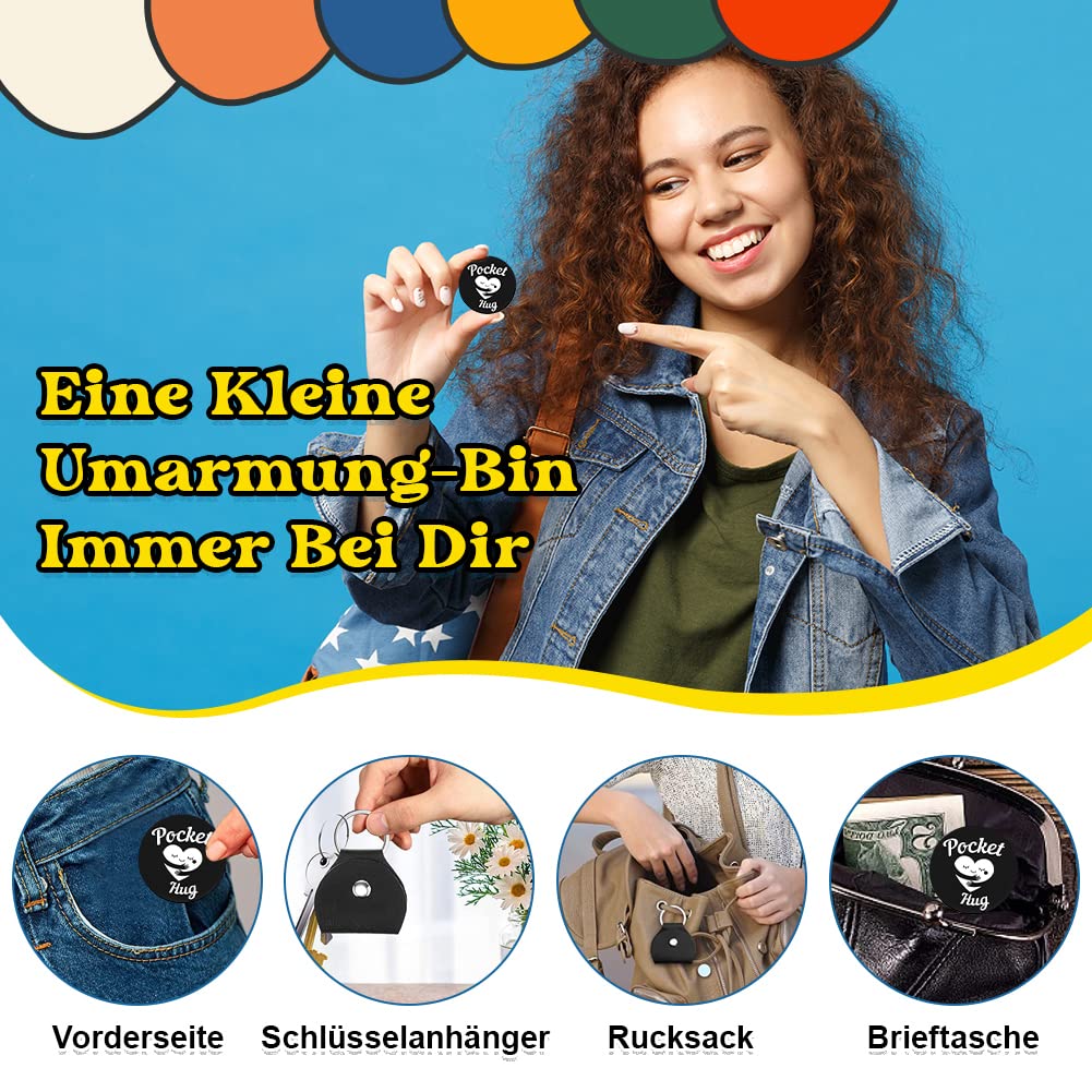 Kit Uncinetto Divertente positiva Avocado Pocket Hug, Mini Avocado Positiva Divertente lana creativa lavorata a maglia Portafortuna Incoraggiamento Regali per bambini, adulti, vacanze di compleanno