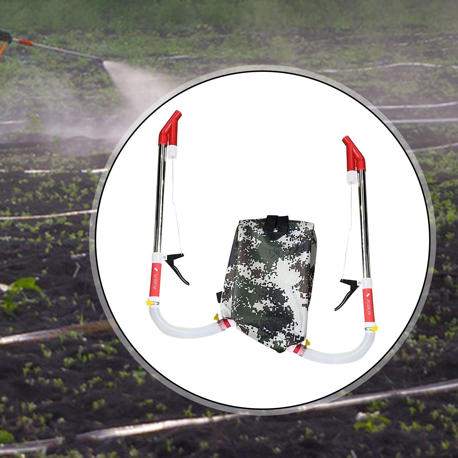 Spandiconcime, Fertilizzante, Letame, Facile da Usare, Strumento di fertilizzazione Portatile, distributore per Giardinaggio, Fattoria, Agricoltura, Doppio Tubo