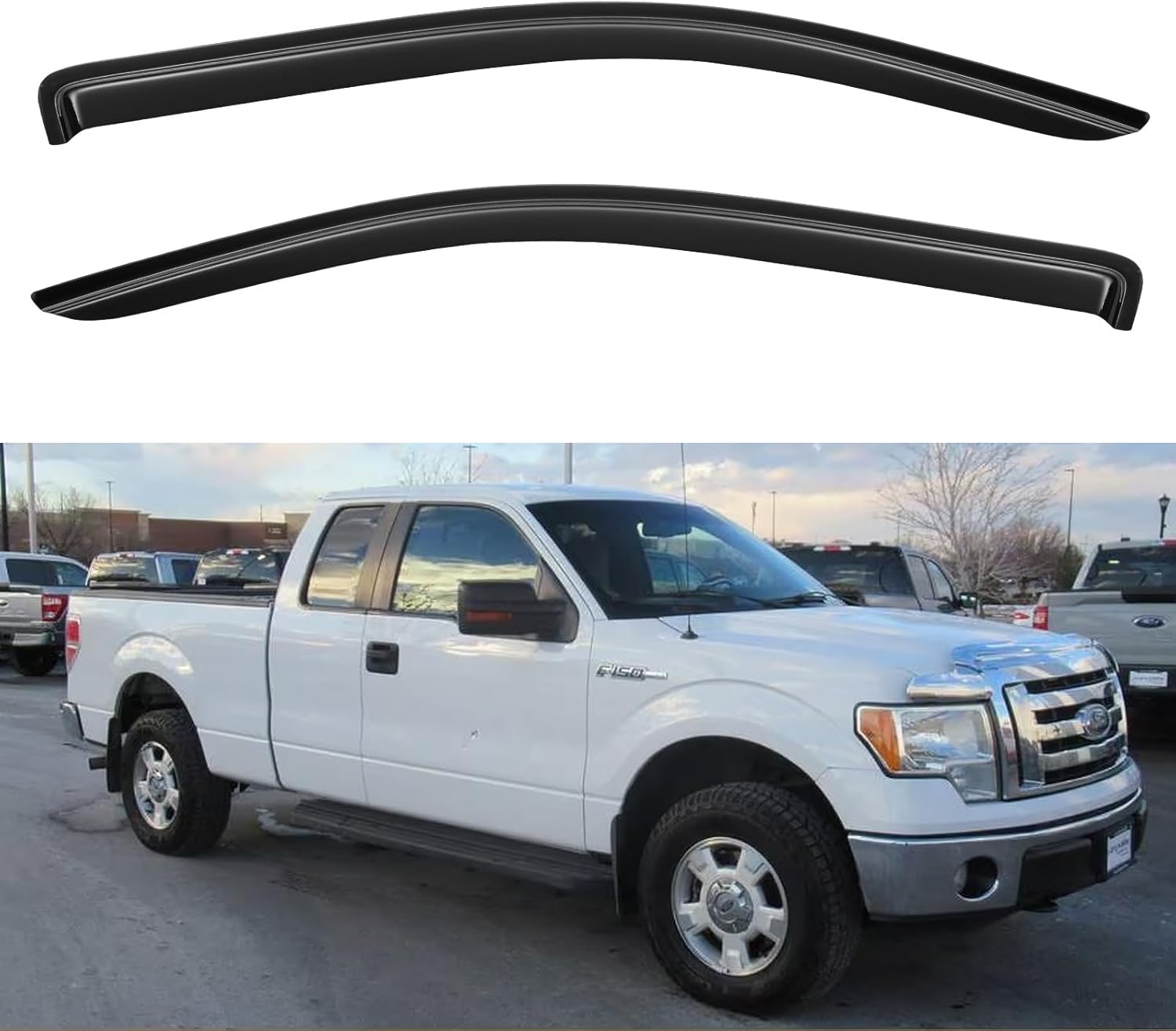 04-14 Ford F150 Supercab AVS 192741 In-Channel Ventvisors Side Window – More Power Tuning - Foto 3