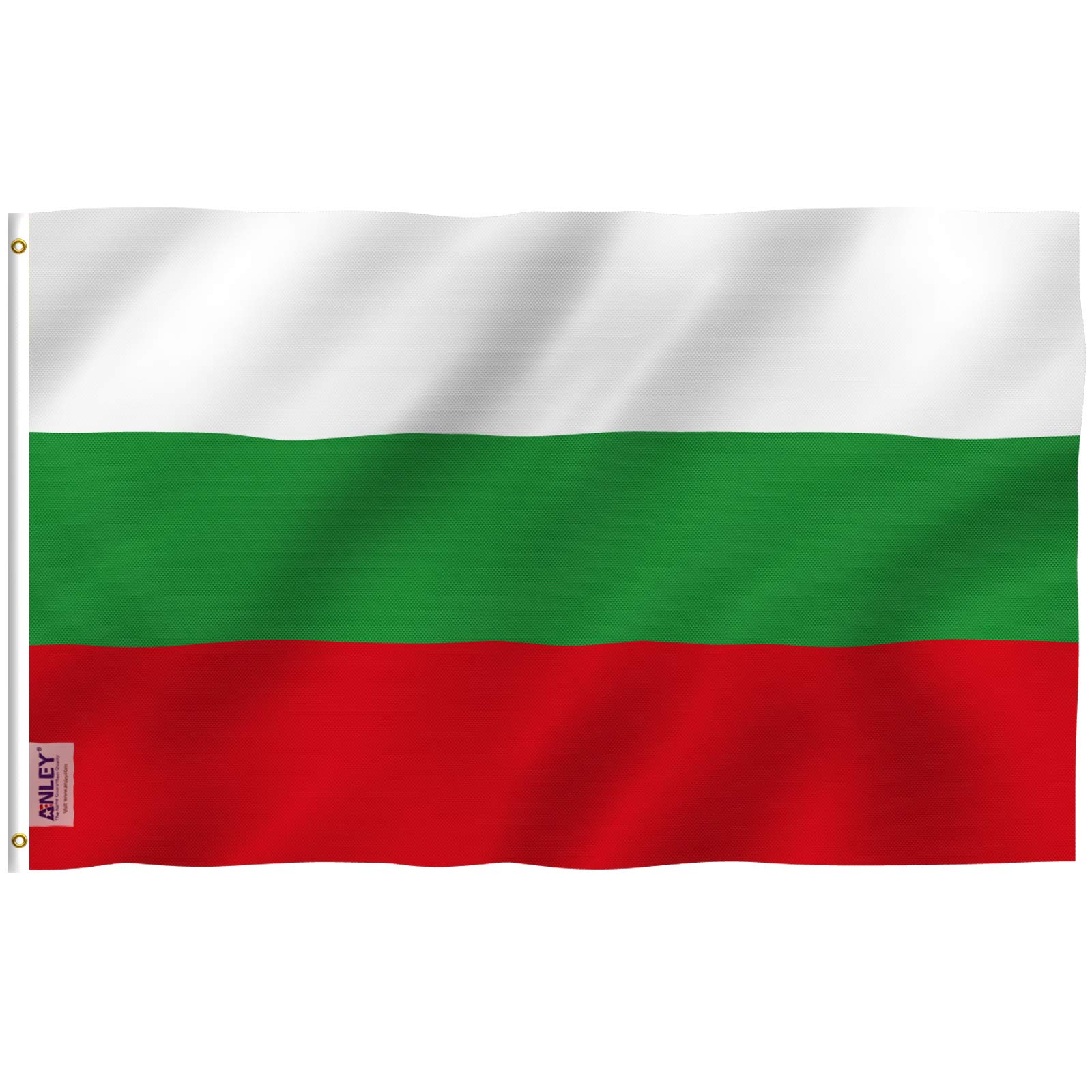 ANLEY Fly Breeze 3x5 Feet Bulgaria Flag - Vivid Color and UV Fade Resistant - Canvas Header and Double Stitched - Republic of Bulgaria Flags Polyester with Brass Grommets 3 X 5 Ft