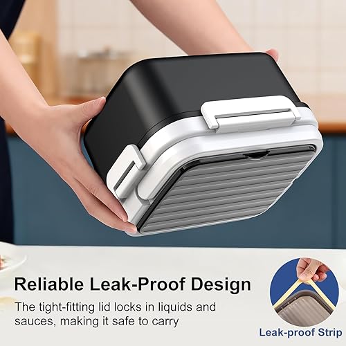 Miniatura 7 de Fiambrera eléctrica inalámbrica con calefacción, 1.5L - 6.3 tazas, 20000 mAh, recargable, inteligente, calentador de alimentos autocalentable, sin