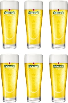 Heineken Ellipse Beer Glasses 250 ml Set of 6
