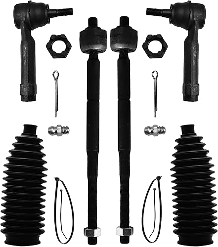 Miniatura 4 de ASTARPRO Kit de suspensión delantera de 10 piezas Brazo de control inferior delantero con rótulas + Extremos de barra de dirección interior y