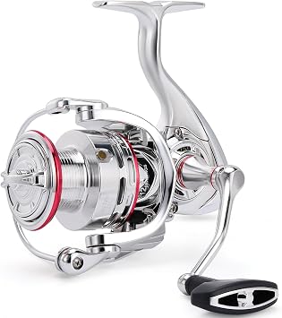 Sougayilang Saltwater Spinning Reel,CNC Aluminum Spool,Max Drag 33LB,Oversize Grip,5.51 Gear Ratio, 11+1 Stainless-Steel BB, Freshwater Fishing Reel.