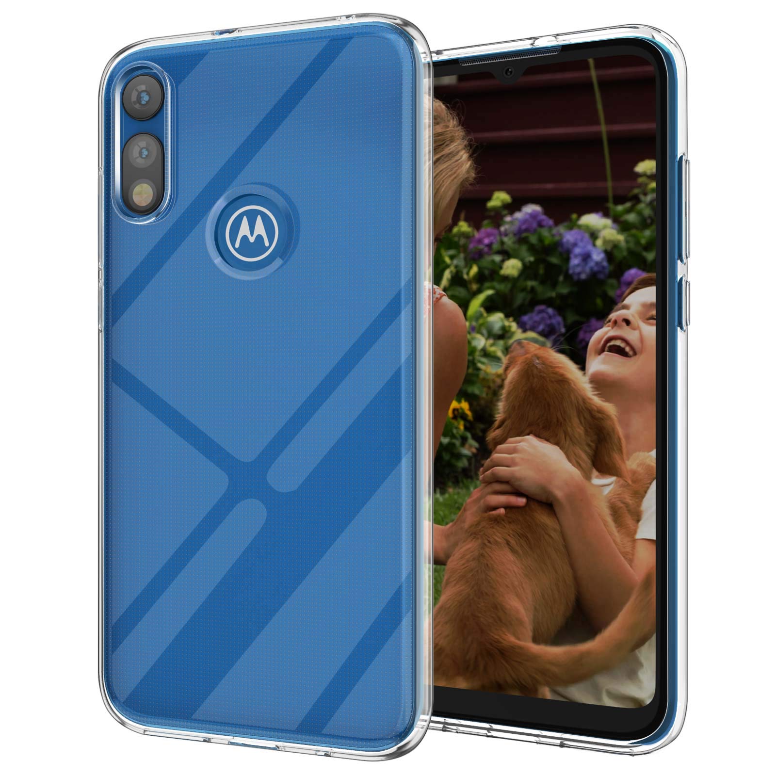 for Moto E 2020 Clear Case, Slim Thin TPU Soft Skin Silicone Gel Anti-Scratch Shockproof Protective Cases Cover for Motorola e 2020,Crystal Clear