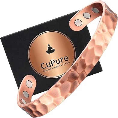 99.99% Pure Solid Copper Bracelet for Men & Women - Adjustable Cuff Bangle - Handcrafted Vintage Style Jewelry Gift