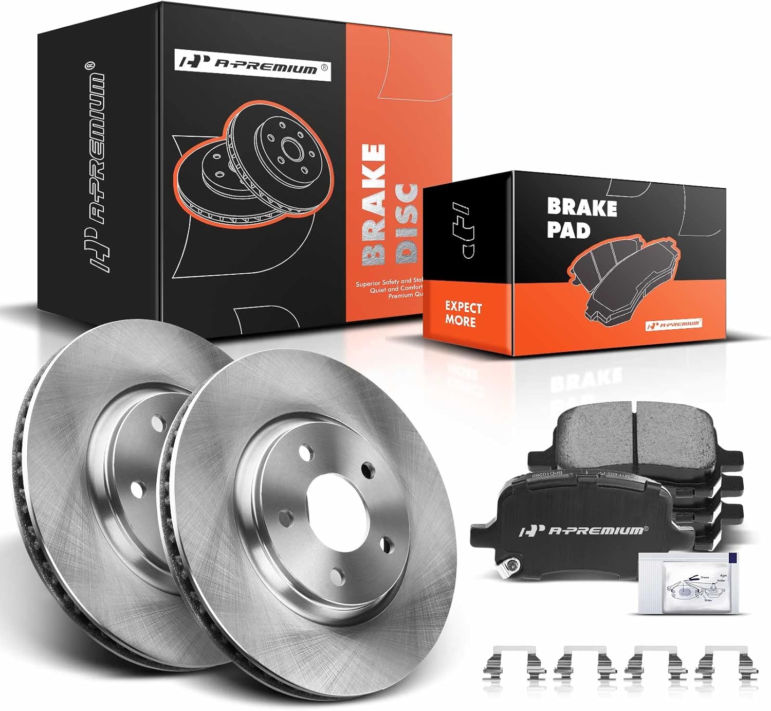 APremium 11.65 in(296mm) Front Vented Disc Brake Rotors