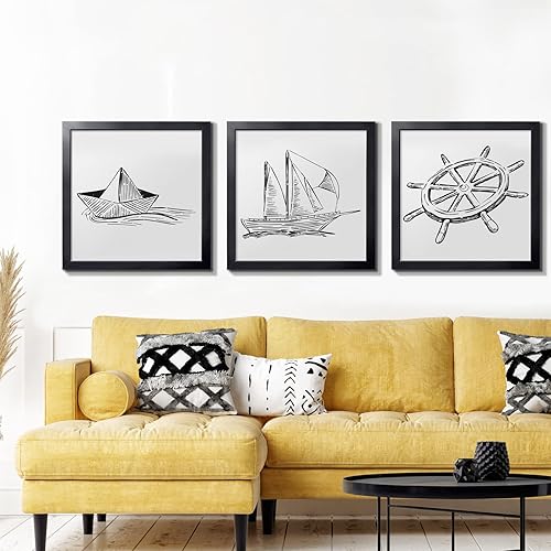 Vista 375 de LaVie Home - Portarretratos de 18 x 24 pulgadas, fotos de 16 x 20 pulgadas con paspartú, de 18 x 24 pulgadas sin paspartú, plexiglás pulido, Negro