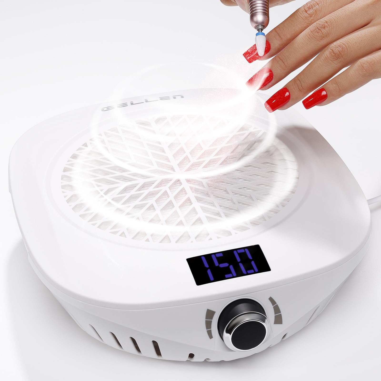 Amazon.co.jp: Gellen ネイル集塵機 4000RPM 卓上ダストコレクター LCD