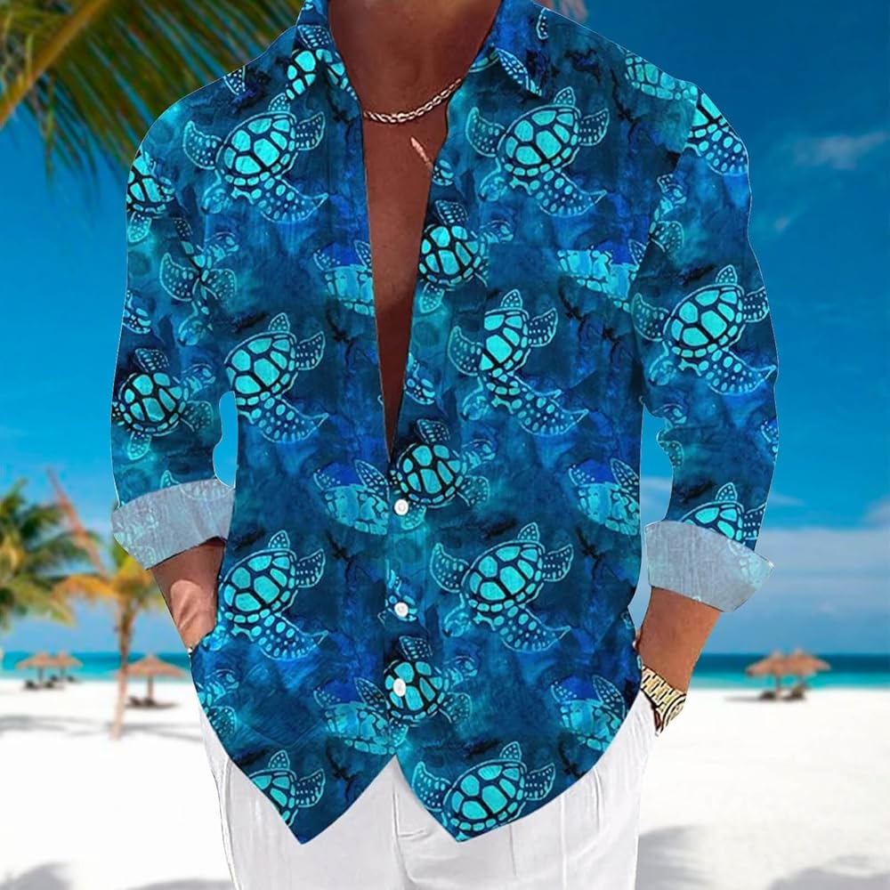 Clearance mens tropical dress shirts Top Sellers