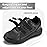 FitVille Diabetic Shoes for Men Extra Wide Width, Mens Diabetic Shoes for Neuropathy, Swollen Feet, Pain Relief with Adjustable Straps(Black, 8EEW)