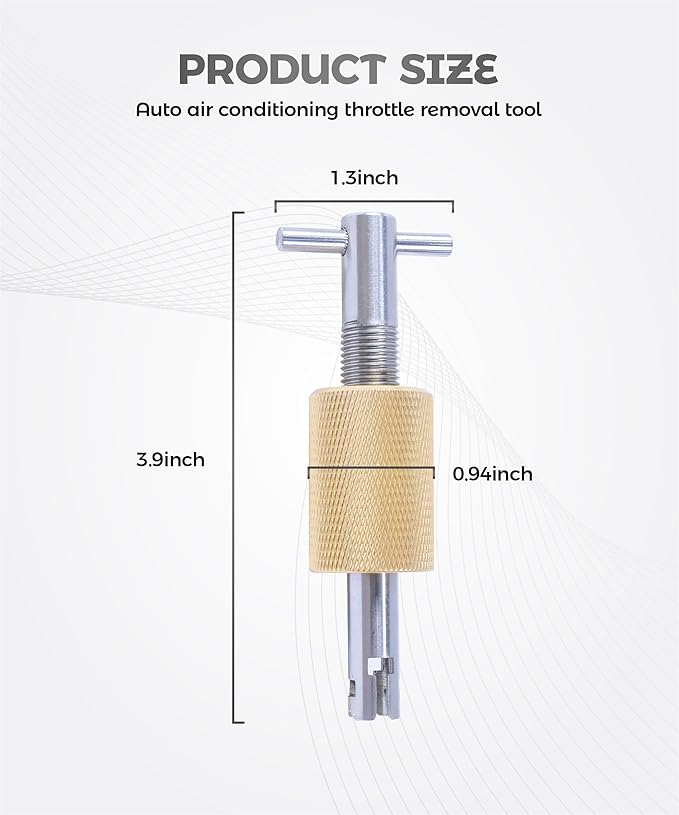 Herramienta de extracción de tubo orificio AC, accesorio para auto, acero inoxidable miniatura 2