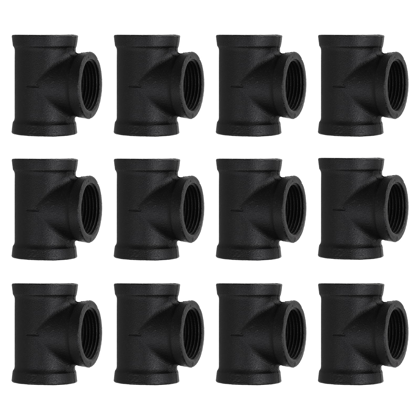 QUARKZMAN 12 Pièces Raccords de Tuyau en Té à 3 Voies 1" NPT Femelle