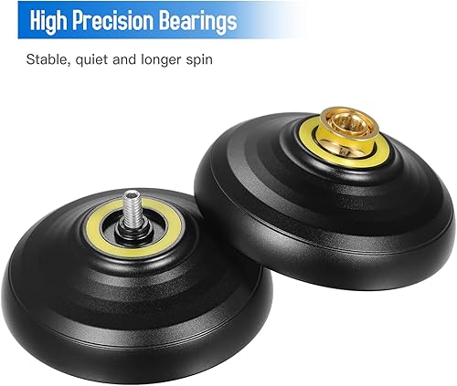 Miniatura 6 de Lixada Yoyo profesional de aluminio competitivo Yoyo Ball Yo Yo regalo con 5 cuerdas de repuesto y guante, ideal para principiantes y para trucos