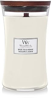 Large Hourglass Scented Candle, White Tea & Jasmine