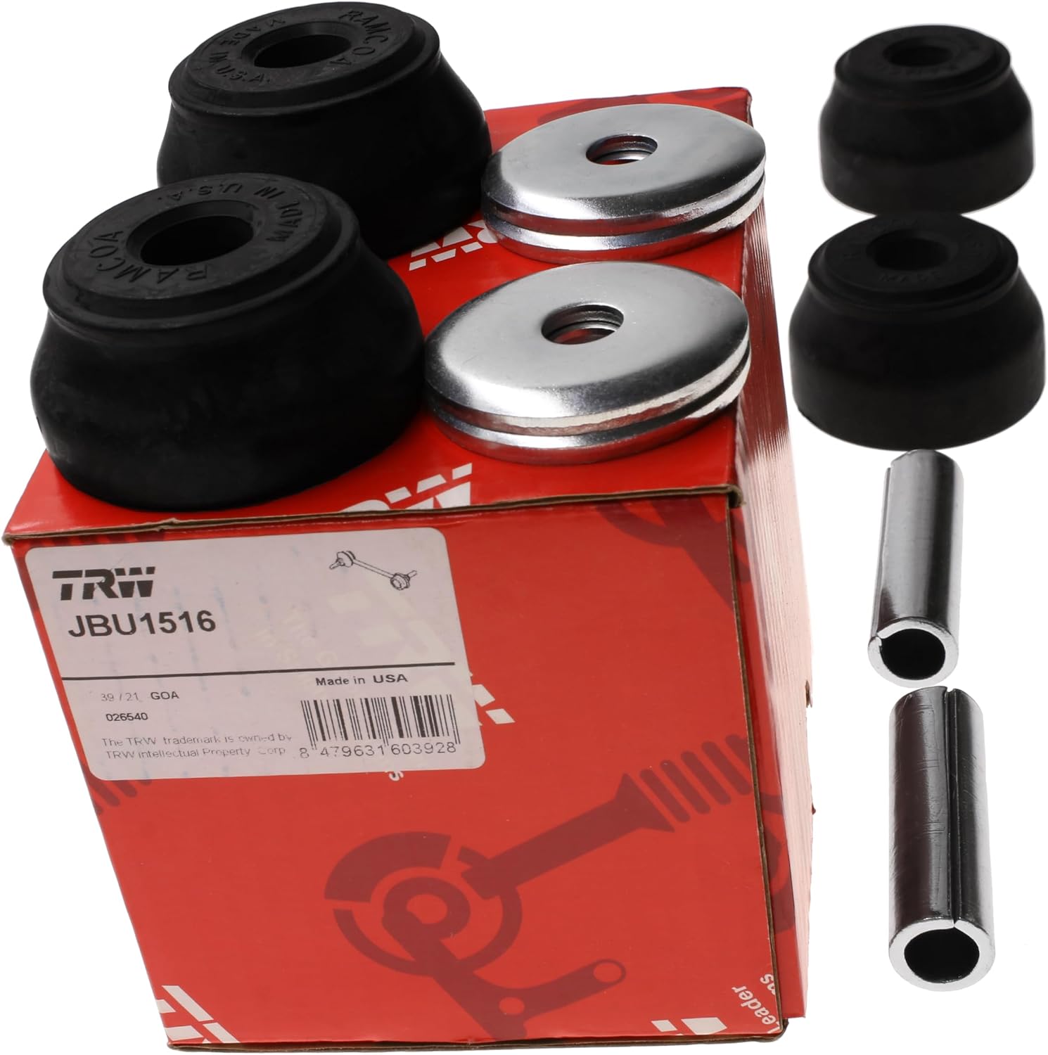 TRW JBU1516 Suspension Strut Rod Bushing Kit for Honda Accord: 1990-2002 and other applications