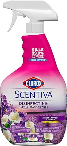 Miniatura 2 de Clorox Scentiva - Spray limpiador multisuperficie, 32 onzas (paquete variado) aromas de lavanda toscana y jazmín y pomelo de Tahití