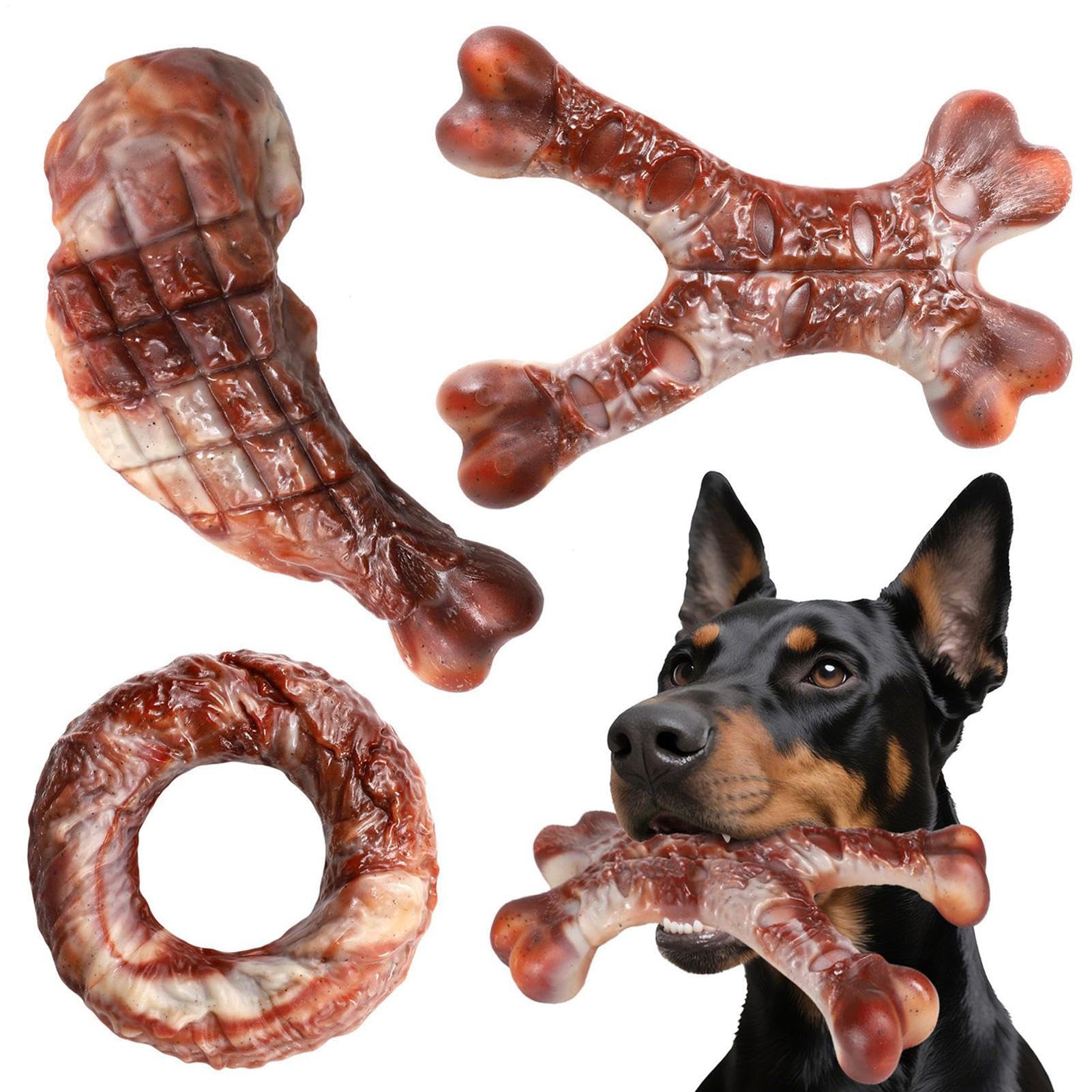 Os à mâcher pour chiens contre l'ennui à la maison | Jeux résistants pour toutes races