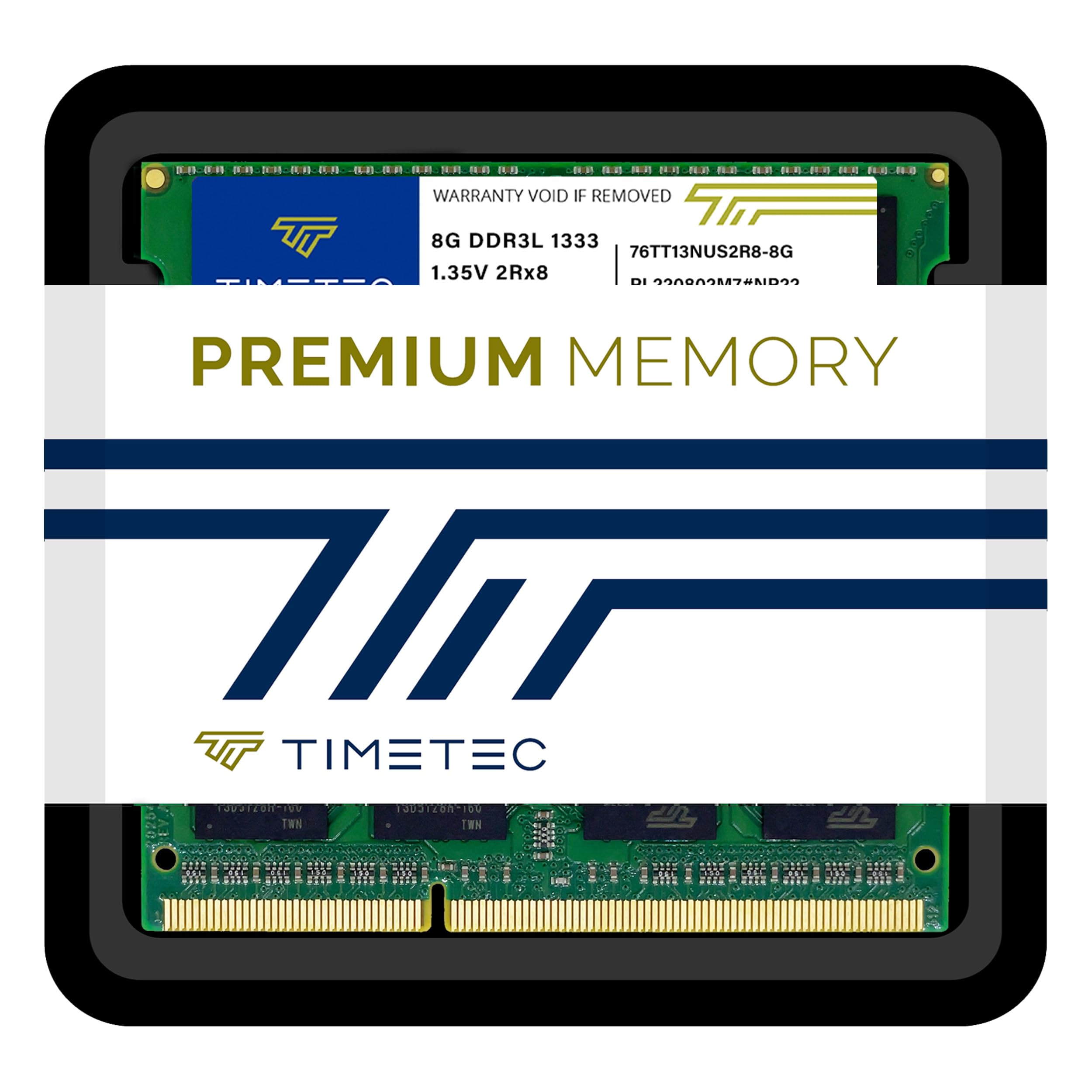 Timetec Zestaw 16 GB (2 x 8 GB) DDR3L 1333 MHz PC3-10600 bez ECC niebuforowany 1,35 V CL9 2Rx8 podwójna ranga 204-pinowy SODIMM laptop notebook PC pamięć RAM moduł aktualizacja (zestaw 16 GB (2 x 8 GB