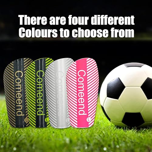 Miniatura 5 de Espinilleras de fútbol para niños y jóvenes, incluye mangas con inserto de equipo de fútbol para niños, niñas y hombres