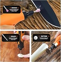 Vista 6 de HARDELL Kit de 69 piezas de accesorios para herramientas rotativas con mandriles de 1.0/1.6/2.3mm para pequeños proyectos de bricolaje, corte